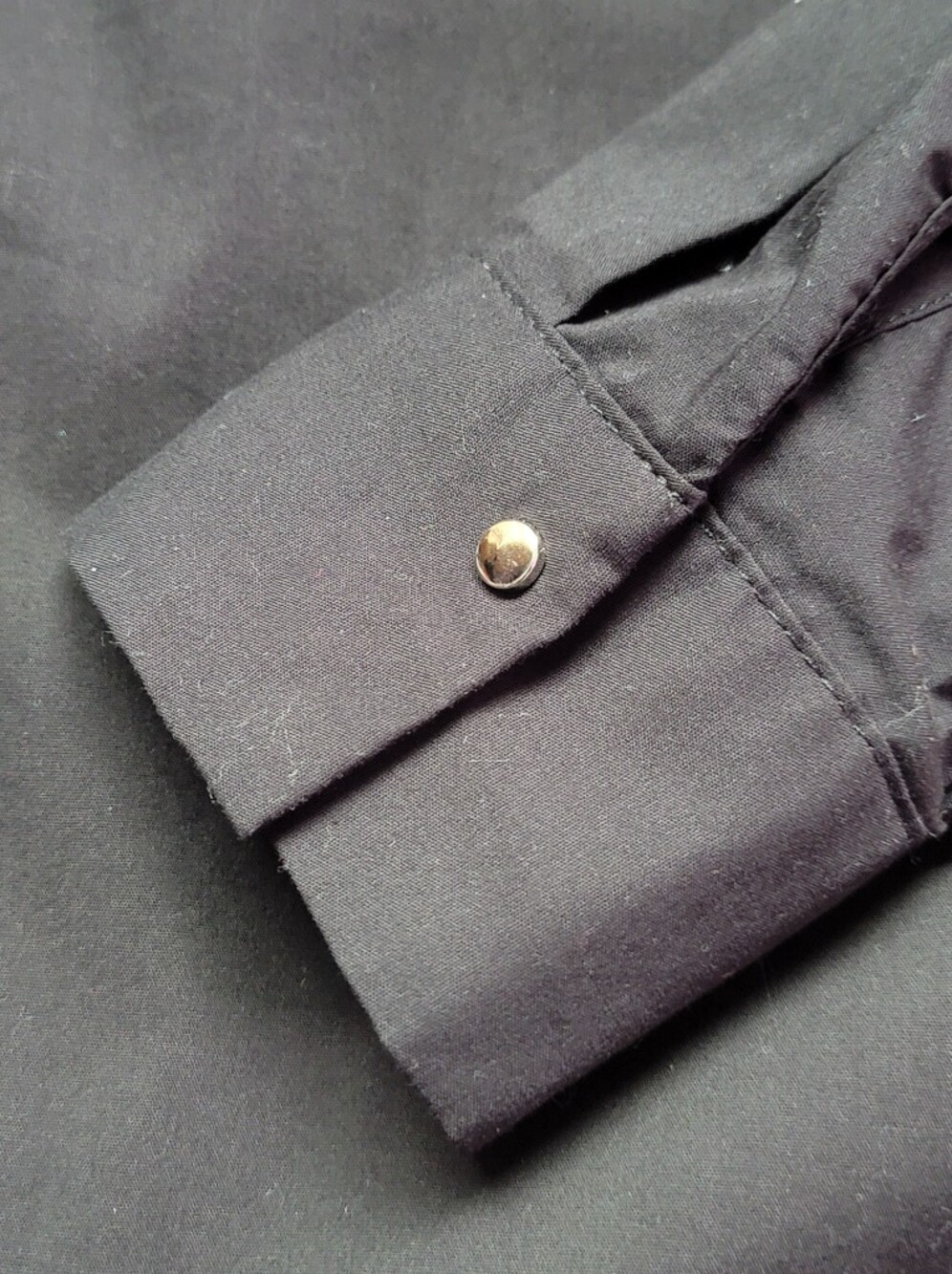 3 FOR $20 Dynamite Black Long-Sleeve Button-Front Shirt - Picture 5 of 10